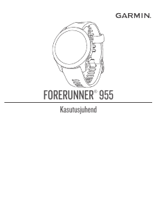 Kasutusjuhend Garmin Forerunner 955 Solar Nutikell