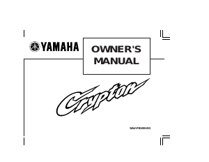 Handleiding Yamaha T105 (1998) Scooter