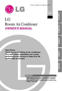 Manual LG ASNW096E1G1 Air Conditioner