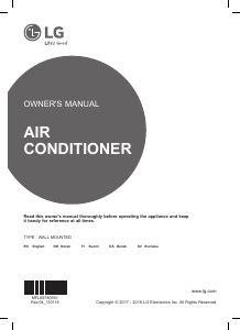 Manual LG P12MN Air Conditioner