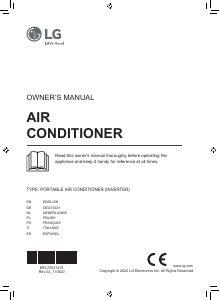 Manual LG PA11WS Air Conditioner