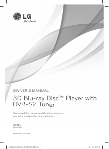 Handleiding LG BDS590 Blu-ray speler