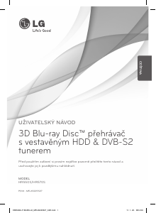 Manuál LG HR550S Přehrávač Blu-ray