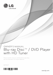 Manual LG HR720T Blu-ray Player