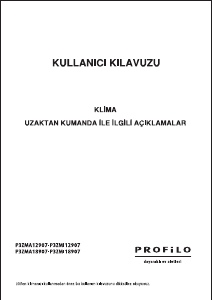 Kullanım kılavuzu Profilo P3ZMA12907 Klima