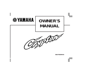 Manual Yamaha T105 (2002) Scooter