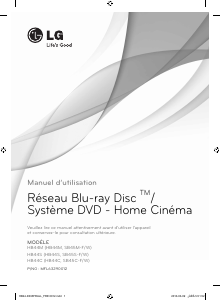 Mode d’emploi LG HB44C Système home cinéma