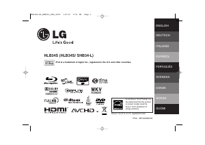 Handleiding LG HLB34S Home cinema set