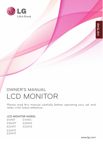 Handleiding LG E1941S-BN LCD monitor