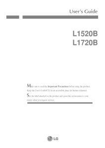 Manual LG L1520B LCD Monitor