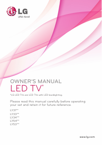 Manual LG 22LY540M LED Television