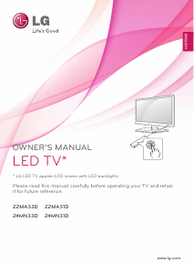 Manual LG 22MA33D-PZ LED Television