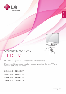Manual LG 29MN33D-DZ LED Television