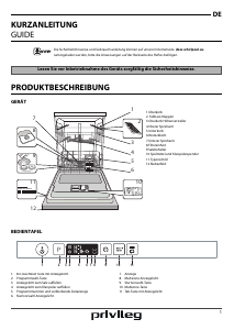 Bedienungsanleitung Privileg RCIC 3C26 Geschirrspüler