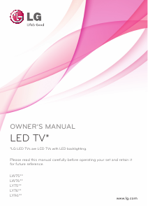 Handleiding LG 47LY760H LED televisie