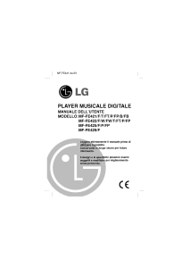 Manuale LG MF-FE422T Lettore Mp3