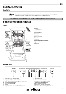 Bedienungsanleitung Privileg RSBC 3B19 X Geschirrspüler