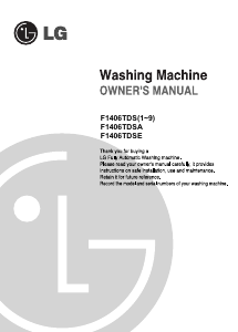 Manual LG F1406TDSA Washing Machine