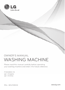 Manual LG F1443KD6 Washing Machine