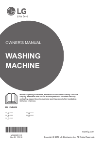 Manual LG F2J6WY0W Washing Machine