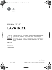Manuale LG F4WV308S4B Lavatrice