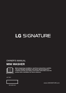 Manual LG LST100 Washing Machine