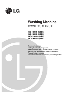 Manual LG WD-10360NDK Washing Machine