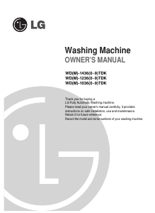 Handleiding LG WD-10361TDK Wasmachine