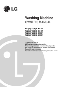 Manual LG WD-10390NDK Washing Machine