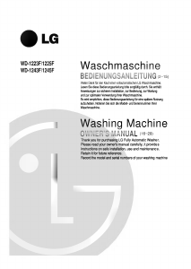 Manual LG WD-1243F Washing Machine