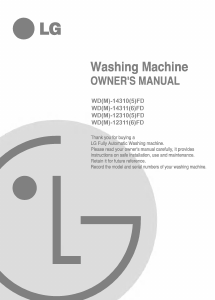 Manual LG WD-14316FD Washing Machine