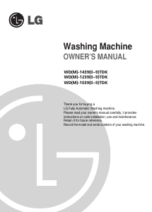 Handleiding LG WD-14396TDK Wasmachine