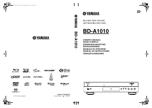 Bruksanvisning Yamaha BD-A1010 Blu-ray spelare