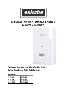 Manual de uso Eskabe A 27 TBFD Caldera de calefacción central