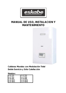 Manual de uso Eskabe A 27 TNC Caldera de calefacción central