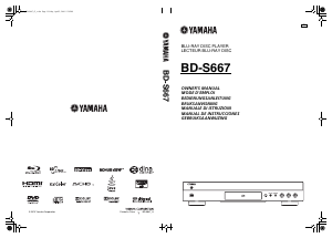 Manuale Yamaha BD-S667 Lettore blu-ray