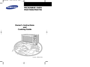 Manual Samsung MS9796W Microwave