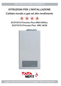 Manuale TATA Nefit ECOTATA Princess Plus HRC 24/28 Caldaia per riscaldamento centralizzato
