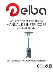 Manual Delba DB-766 Aquecedor de pátio