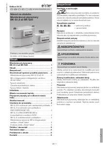 Návod Elster BK-G1.6 Plynomer
