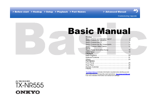 Handleiding Onkyo TX-NR555 Receiver
