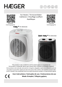 Manual de uso Haeger FH-200.016A Dark Hotty Calefactor