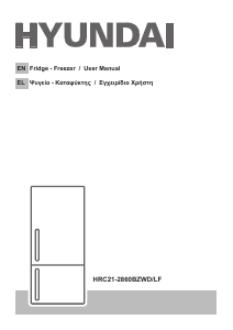 Manual Hyundai HRC21-2860BZWD/LF Fridge-Freezer