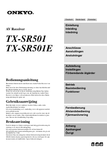 Bedienungsanleitung Onkyo TX-SR501E Receiver