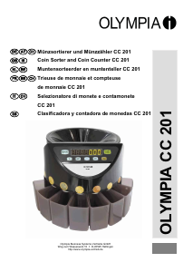 Manual de uso Olympia CC 201 Contador de monedas