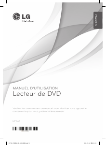 Mode d’emploi LG DP122 Lecteur DVD