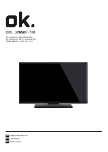 Mode d’emploi OK ODL 32650F-TIB Téléviseur LED