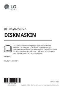 Bruksanvisning LG SDU557HM Diskmaskin