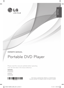 Handleiding LG DP650B DVD speler
