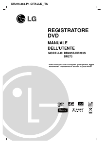 Manuale LG DR265-P1 Lettore DVD